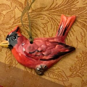 Vintage Gail Pittman cardinal ornament from 2001.  Mint condition.  Beautiful.